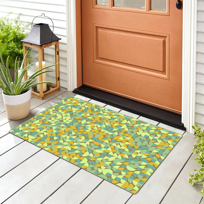 Airgugu Earth Garden Color Block Stitching Rug