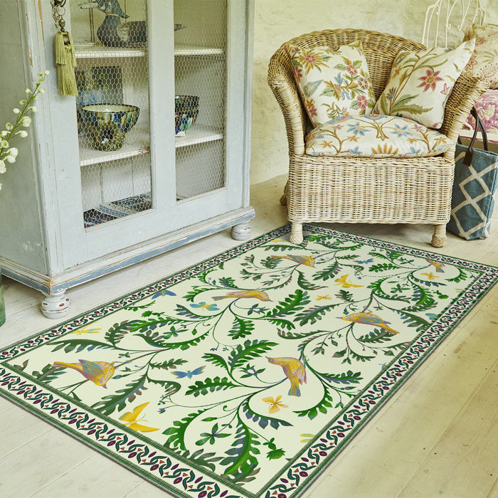 Airgugu Earth Garden Green Vine Bird Rug