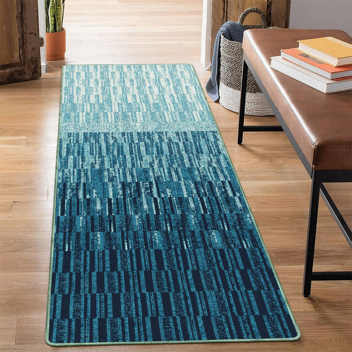 Airgugu Earth Garden Seabed Blue Gradient Ink Rug