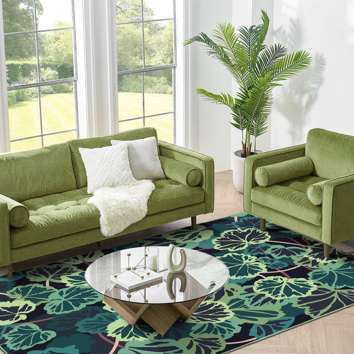 Airgugu Earth Garden Blooming Oasis Foliage Rug