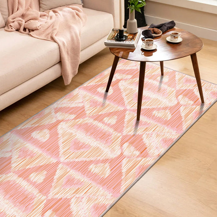 Airgugu Modern Minimalist Pink Flame Array Rug