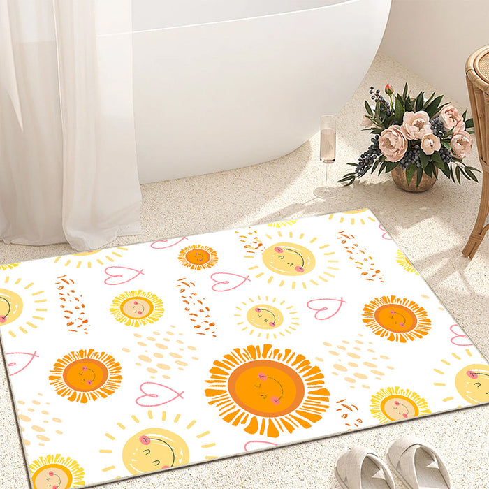 Airgugu KidSpace Delight Smiling Sun Pattern Rug