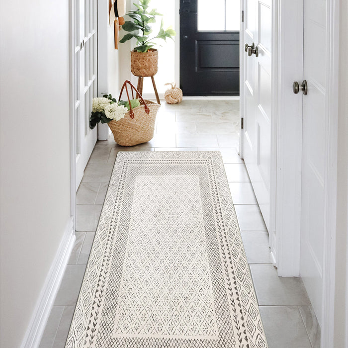 Airgugu  Modern Minimalist Pearl White Rug