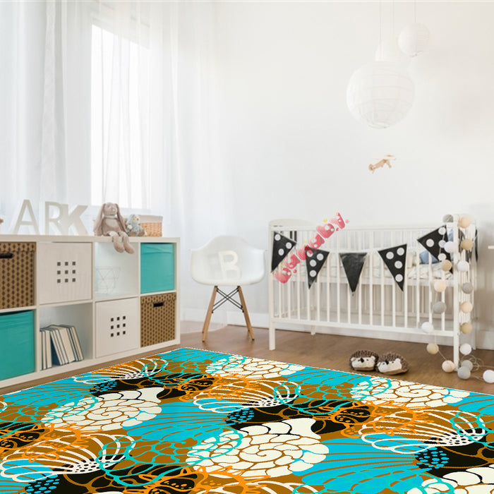 Airgugu KidSpace Delight Adorable Colorful Seashell Rug