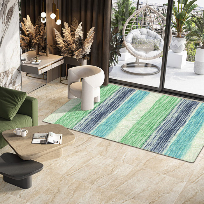 Airgugu Earth Garden Artistic Striped Gradient Rug