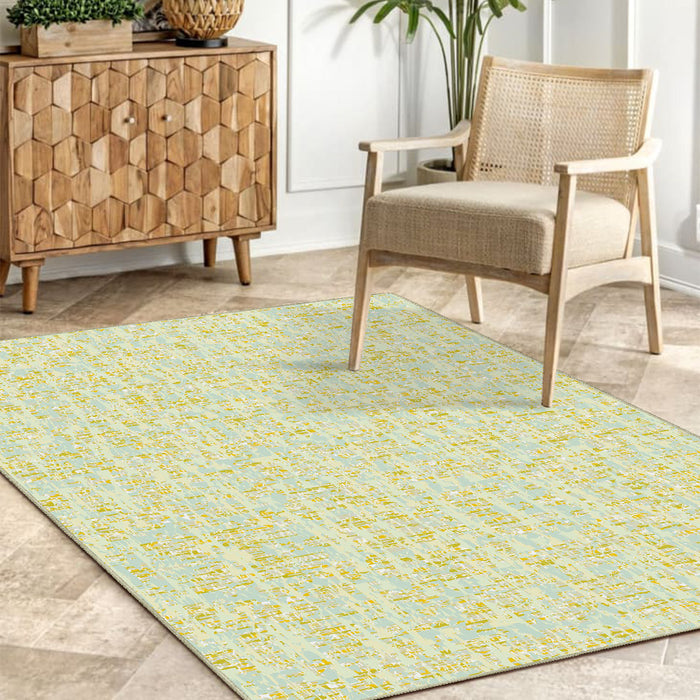 Airgugu Earth Garden Floating Seaweed Yellow Lines Rug