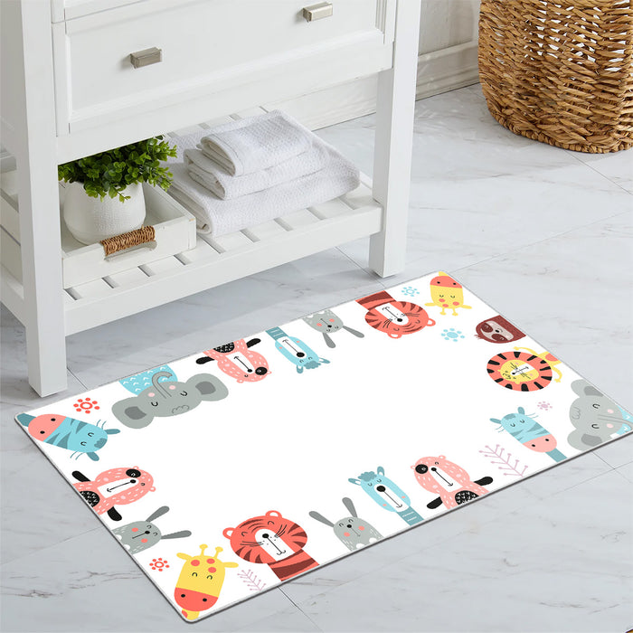 Airgugu KidSpace Delight Adorable Animal Print Rug