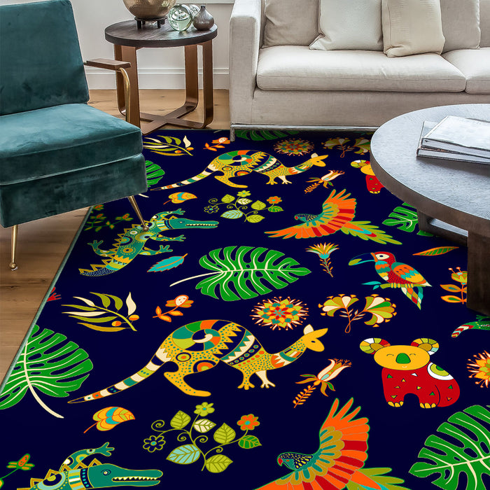 Airgugu KidSpace Delight Animal World Print Rug