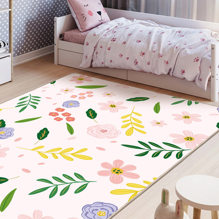 Airgugu KidSpace Delight Pink Flower Print Rug