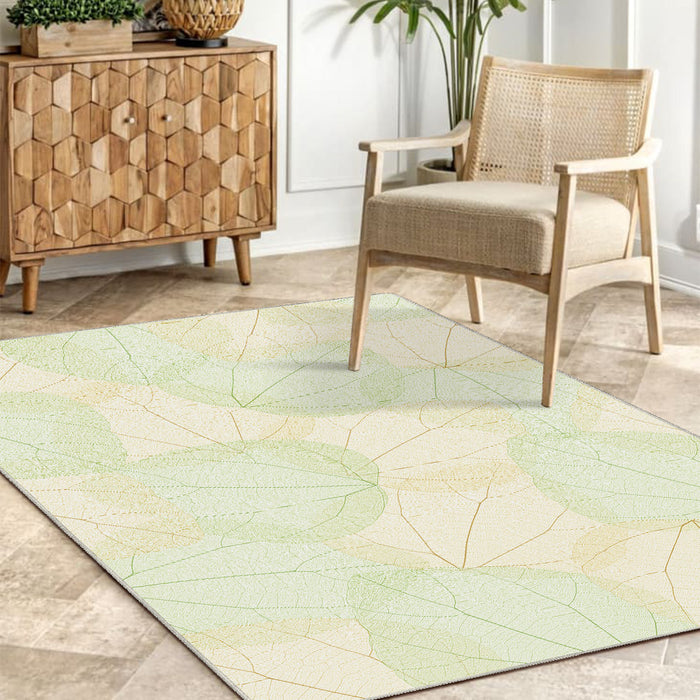 Airgugu Earth Garden Sunlit Leaf Layers Rug