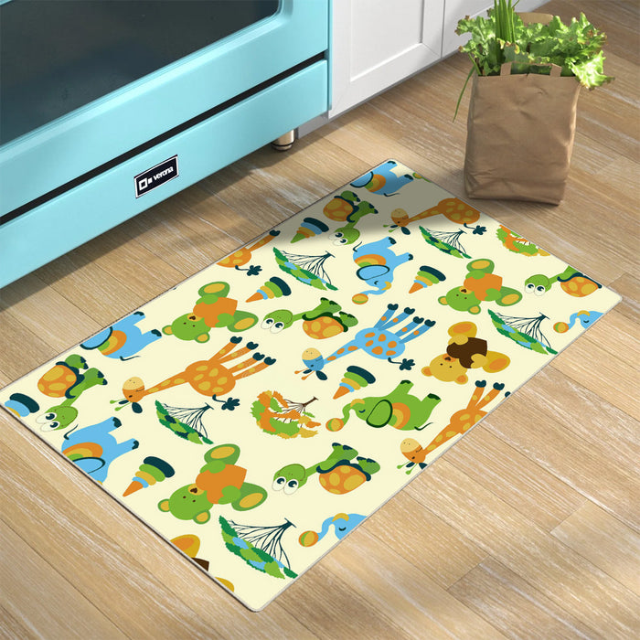 Airgugu KidSpace Delight Cartoon Animal Beige Rug