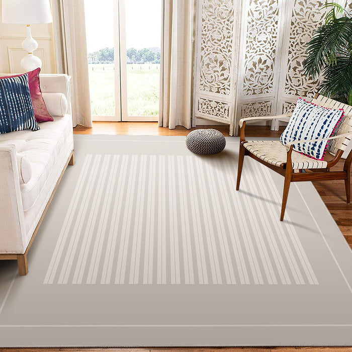 Airgugu Modern Minimalist Stylish Gray Striped Rug