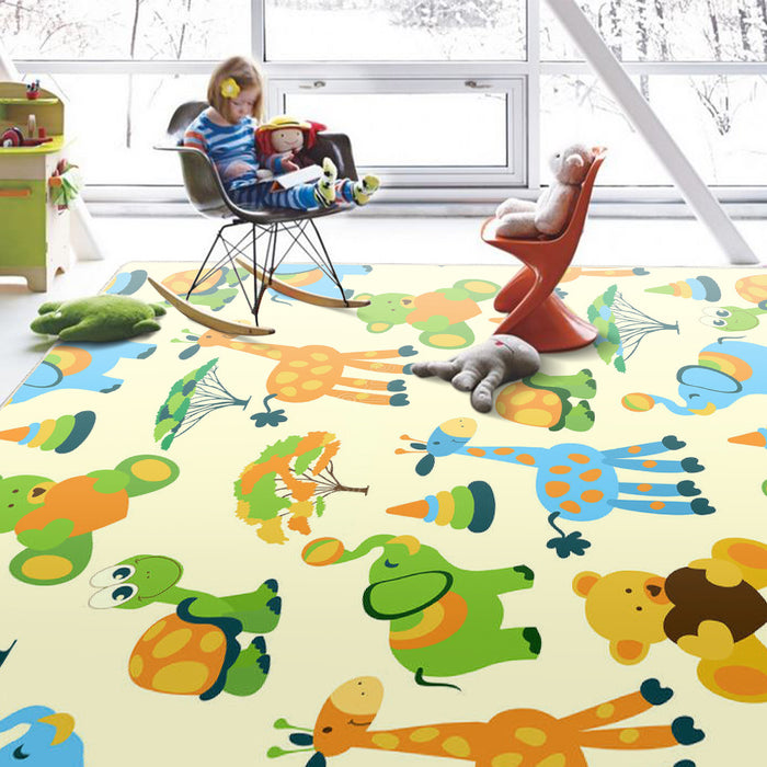 Airgugu KidSpace Delight Cartoon Animal Beige Rug