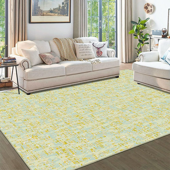 Airgugu Earth Garden Floating Seaweed Yellow Lines Rug