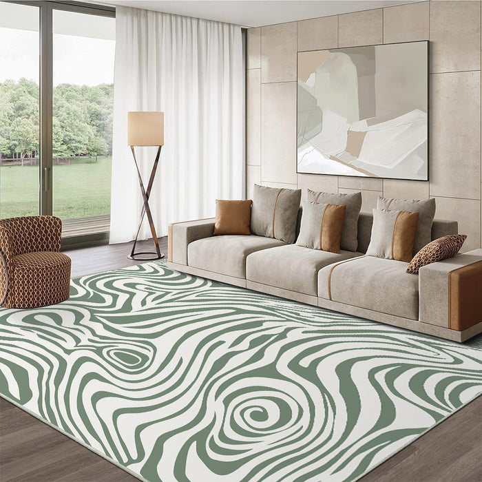 Airgugu Earth Garden Sliver Frost Zebra Maze Rug