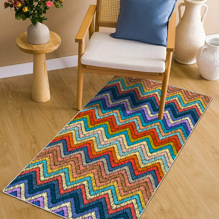 Airgugu Earth Garden Rock Colorful Corrugated Rug