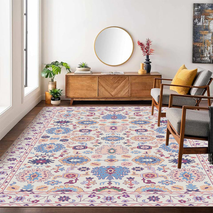 Airgugu Heritage Classique Pink/Blue Cell Rug