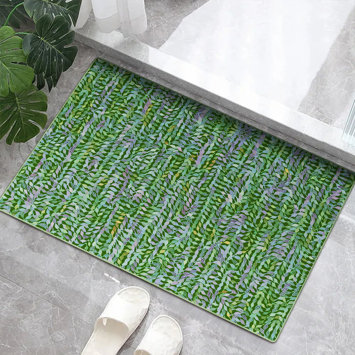 Airgugu Earth Garden Green Leaves Forest Rug