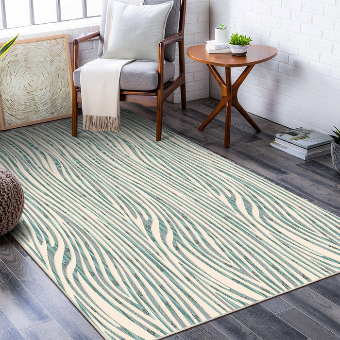 Airgugu Earth Garden Rippling Wood Blossom Rug