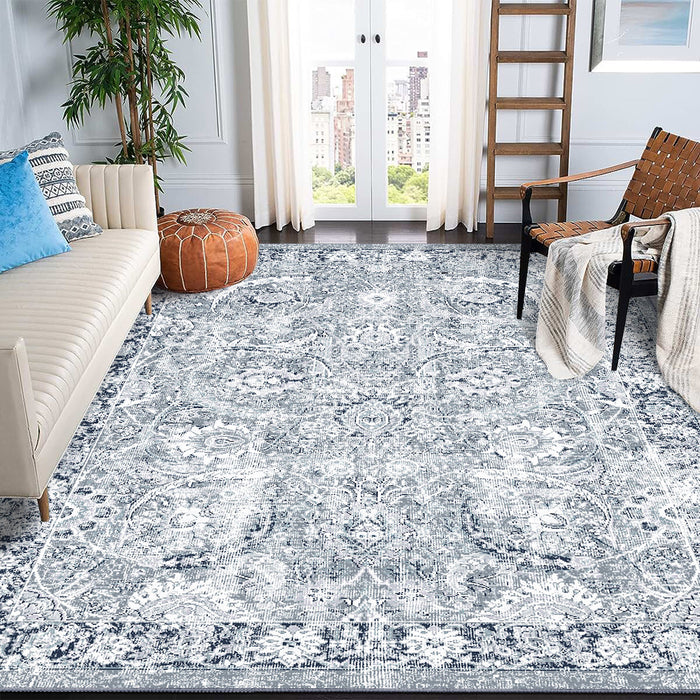 Airgugu Heritage Classique Floral Blue Eyebrow Rug