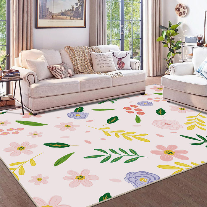 Airgugu KidSpace Delight Pink Flower Print Rug