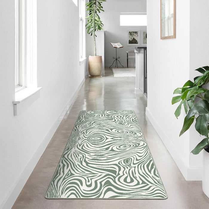 Airgugu Earth Garden Sliver Frost Zebra Maze Rug