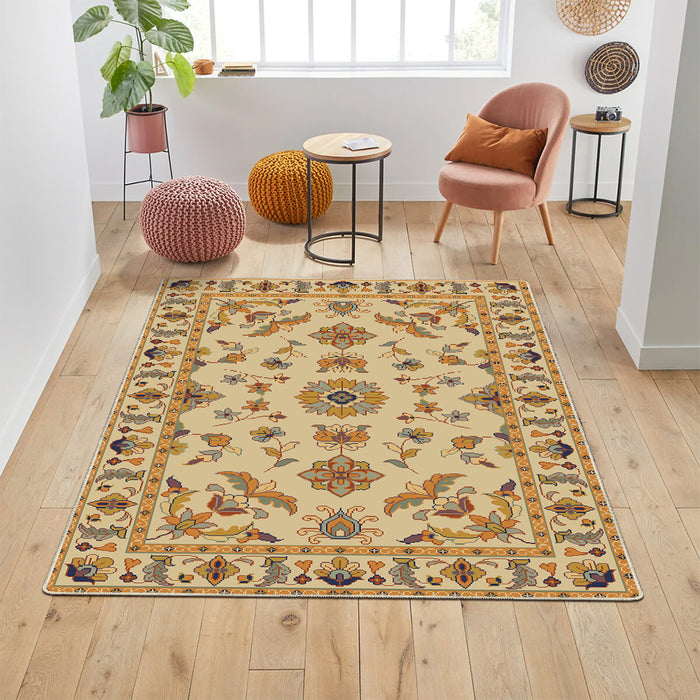 Airgugu Heritage Classique Yellow Flower Tufted Rug