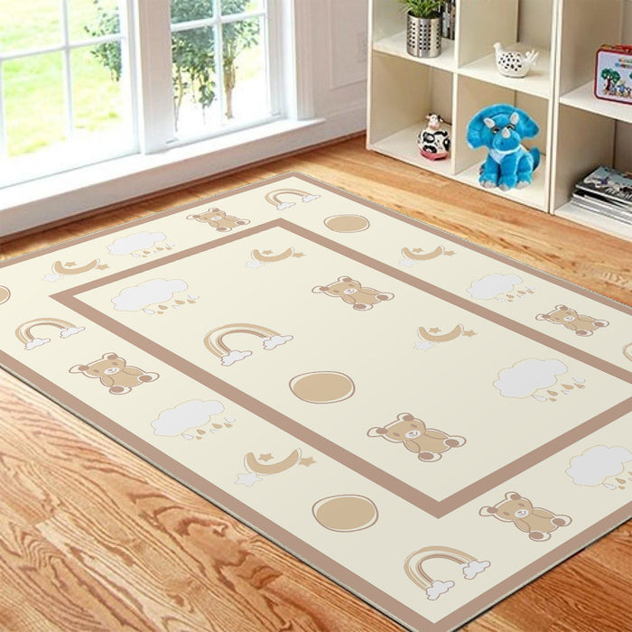 Airgugu KidSpace Delight Cute Little Brown Bear Rug