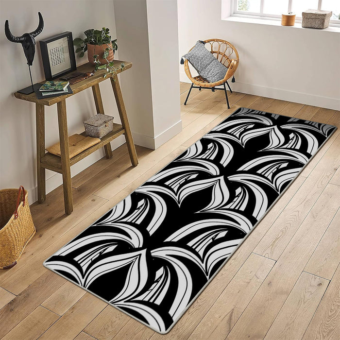 Airgugu Modern Minimalist Dark Blossom Unfurling Rug