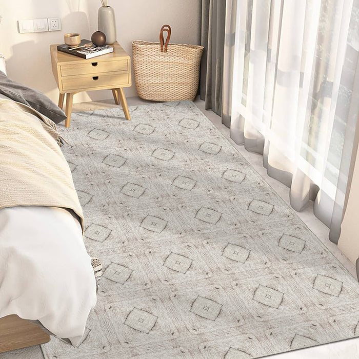 Airgugu Modern Minimalist Square Diamond Pattern Rug