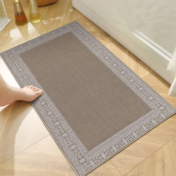 Airgugu Modern Minimalist Elegant Antique Blue/Brown Rug