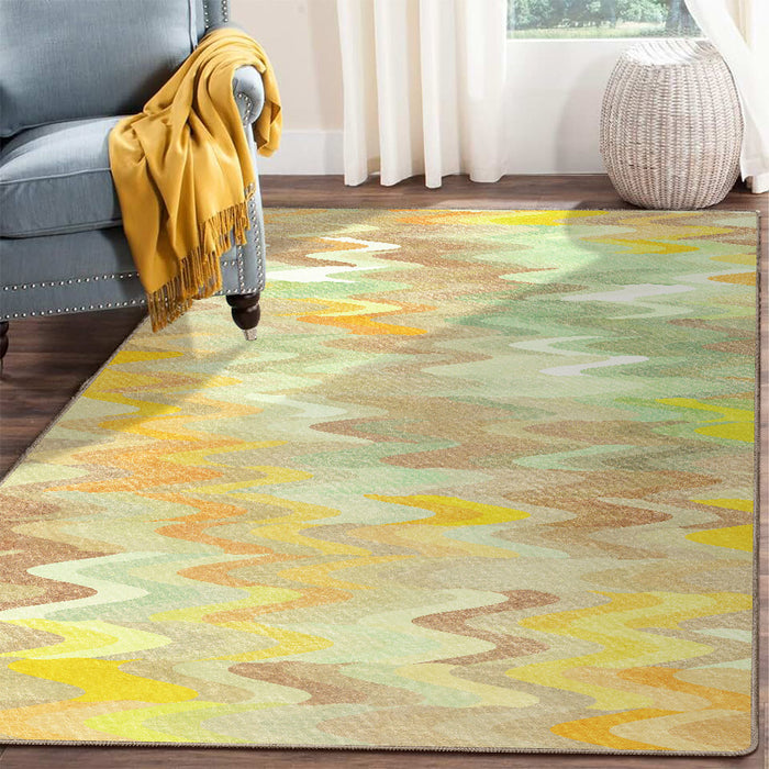 Airgugu Earth Garden Flowing Color Waves Rug