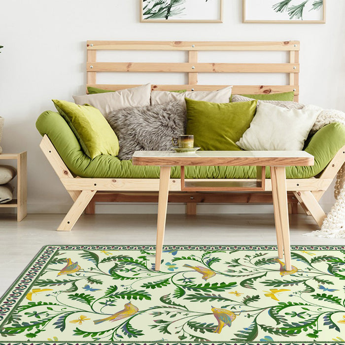 Airgugu Earth Garden Green Vine Bird Rug