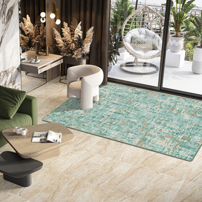 Airgugu Earth Garden Ink-Blush Seaweed Serenade Rug