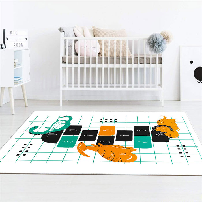 Airgugu KidSpace Delight Dinosaur And Numbers Printed Rug