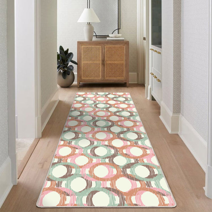 Airgugu Modern Minimalist Abstract Colorful Circle Rug