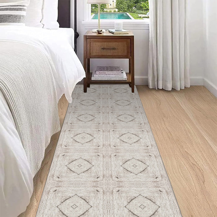 Airgugu Modern Minimalist Square Diamond Pattern Rug