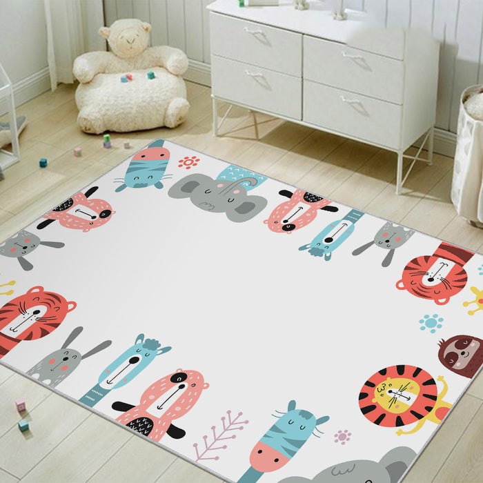 Airgugu KidSpace Delight Adorable Animal Print Rug