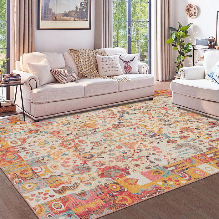 Airgugu Earth Garden Colorful Retro Printed Rug