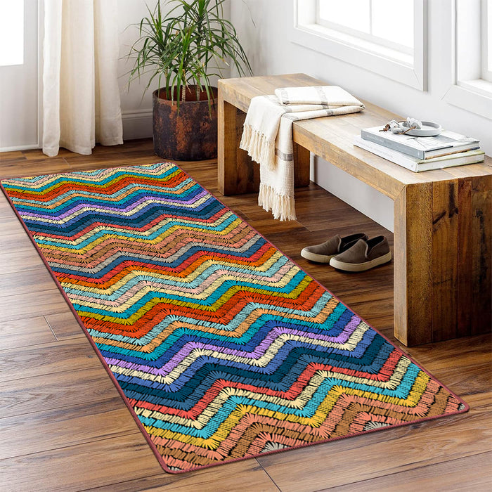 Airgugu Earth Garden Rock Colorful Corrugated Rug