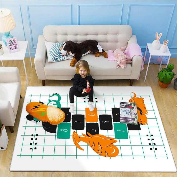 Airgugu KidSpace Delight Dinosaur And Numbers Printed Rug