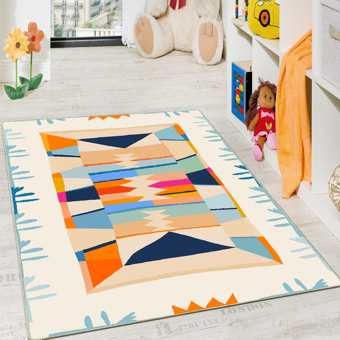 Airgugu KidSpace Delight Colored Pencil Pattern Rug