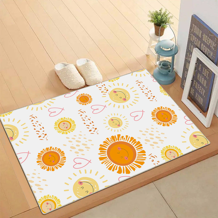 Airgugu KidSpace Delight Smiling Sun Pattern Rug