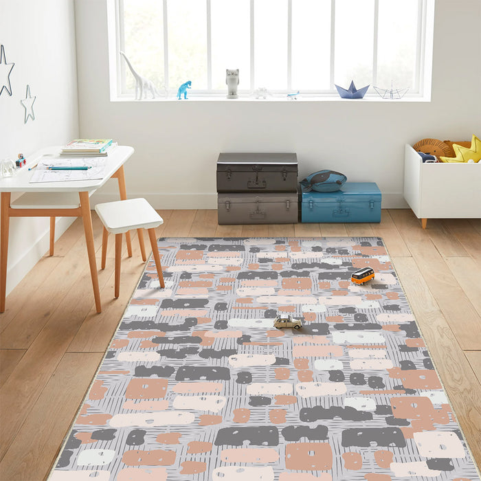 Airgugu KidSpace Delight Quirky Patchwork Print Rug