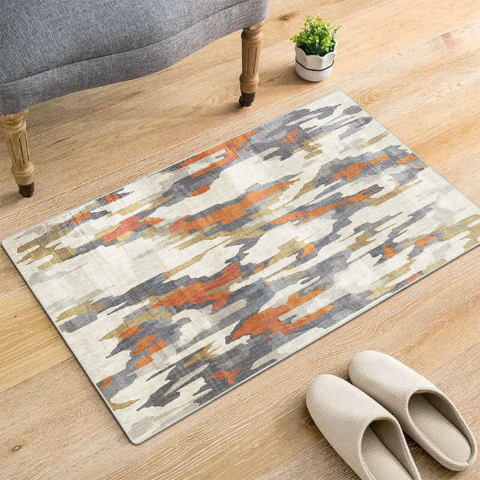 Airgugu Modern Minimalist Distressed Abstract Oil Painting Rug