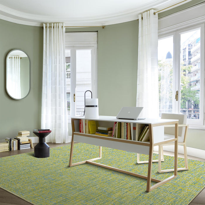 Airgugu Earth Garden Floating Seaweed Green Fine Lines Rug