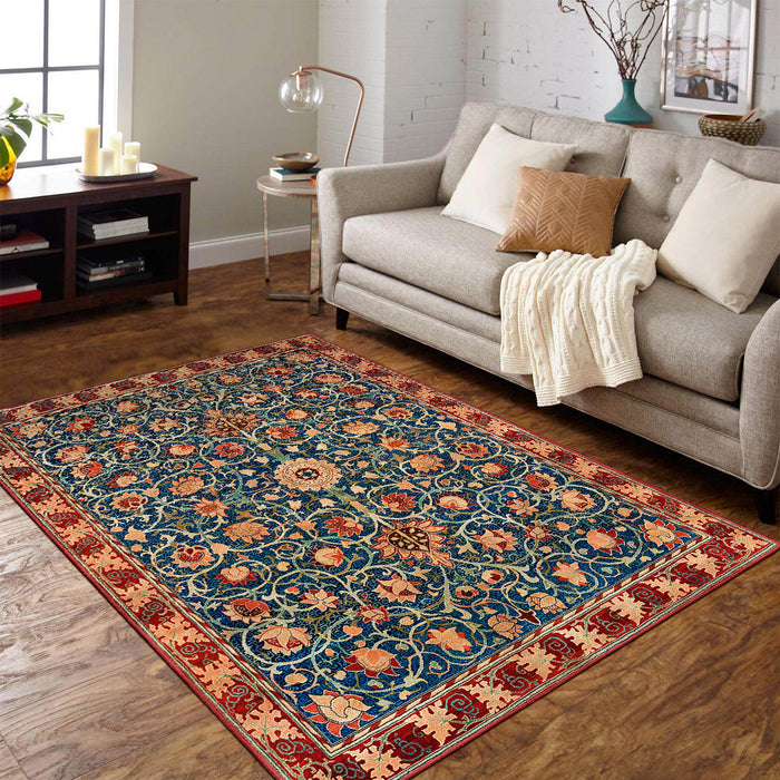 Airgugu Earth Garden Retro Red Morocco Rug