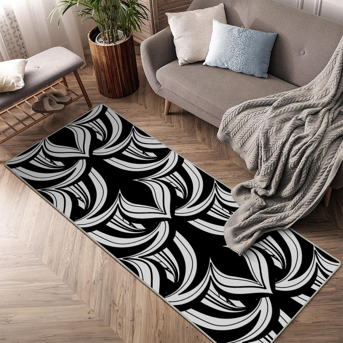 Airgugu Modern Minimalist Dark Blossom Unfurling Rug