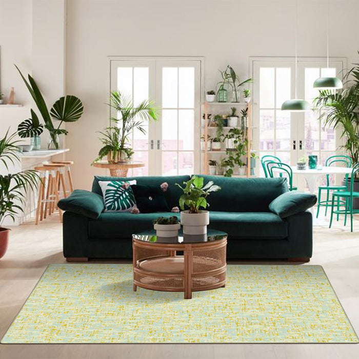 Airgugu Earth Garden Floating Seaweed Yellow Lines Rug