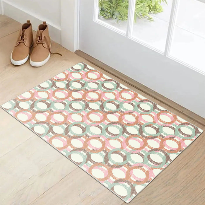 Airgugu Modern Minimalist Abstract Colorful Circle Rug